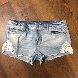 Detailed American Eagle Jean Shorts